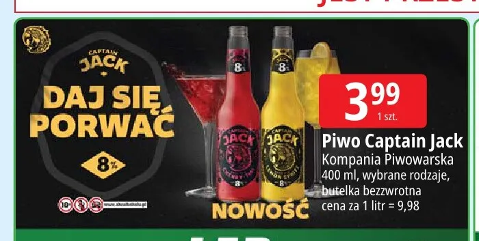 Piwo Captain Jack promocja w Leclerc