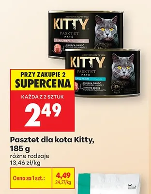 Pasztet dla kota Kitty 185g promocja w Biedronka
