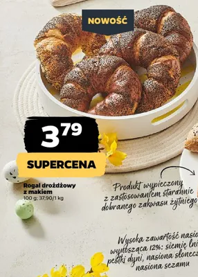 Rogal drożdżowy z makiem promocja w Netto