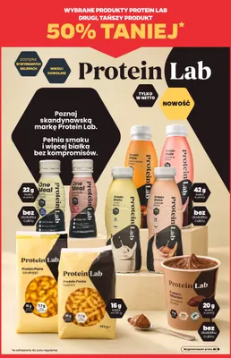 Napój białkowy Protein Shake strawberry flavour Protein Lab promocja w Netto