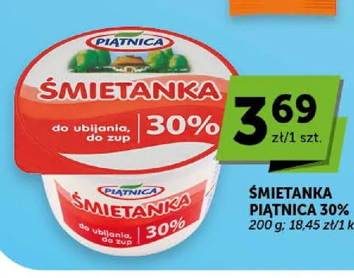 Śmietanka 30% Piątnica promocja w ABC