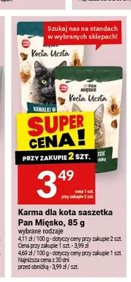 Karma dla kota saszetka Pan Mięsko Kocia Uczta kurczak promocja w Twój Market