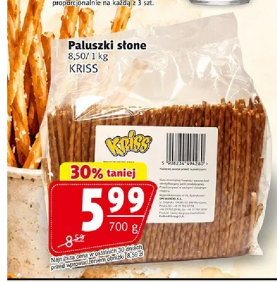 Paluszki słone Kriss promocja w Prim Market