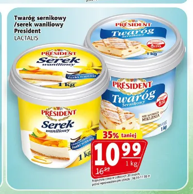 Twaróg sernikowy President promocja w Prim Market