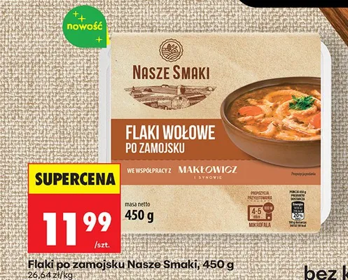 Flaki wołowe po zamojsku promocja w Biedronka