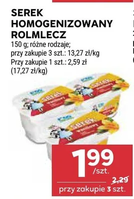 Serek homogenizowany Rolmlecz promocja w Stokrotka