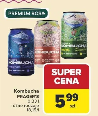 Kombucha Prager's promocja w Carrefour