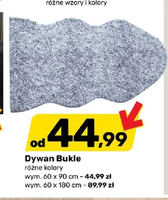 Dywan Bukle 60x90 cm promocja w Bricomarche