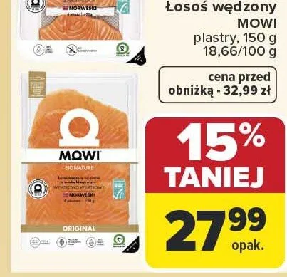 Łosoś wędzony promocja w Carrefour