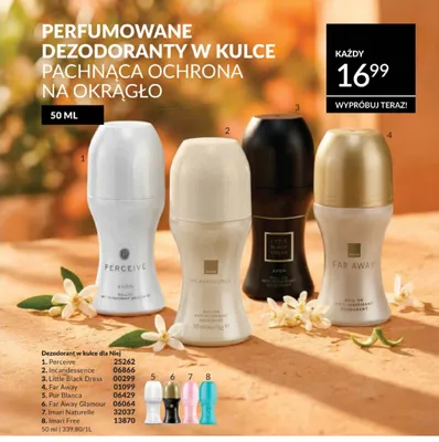 Dezodorant w kulce Avon Far Away Glamour promocja w AVON