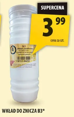 Wkład do znicza B3* promocja w Arhelan