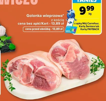 Golonka wieprzowa z kością promocja w Carrefour