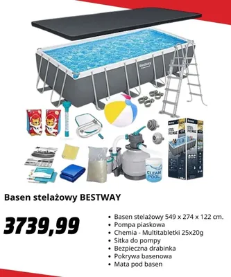 Basen stelażowy Bestway promocja w Media Markt