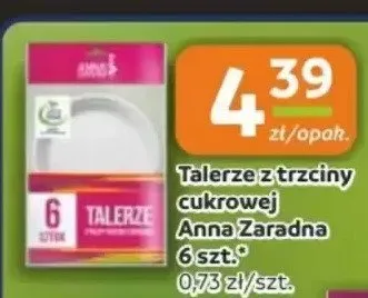 Talerze z trzciny cukrowej Anna Zaradna promocja w Gama