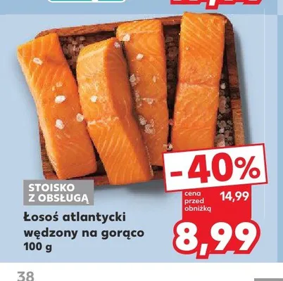 Łosoś atlantycki wędzony na gorąco promocja w Kaufland