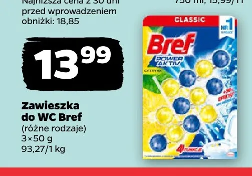 Zawieszka do WC Bref 3-pak promocja w Netto