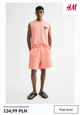 Szorty dresowe Relaxed Fit H&M promocja w H&M