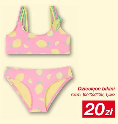 Dziecięce bikini rozm. 92-122/128 promocja w KiK