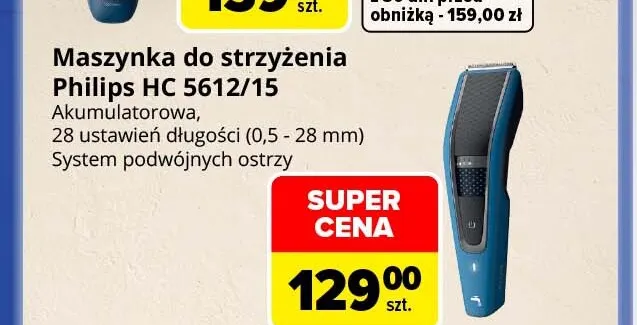 Maszynka do strzyżenia Philips Hc 5612/15 promocja w Carrefour