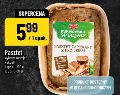 Pasztet zapiekany z królikiem promocja w POLOmarket