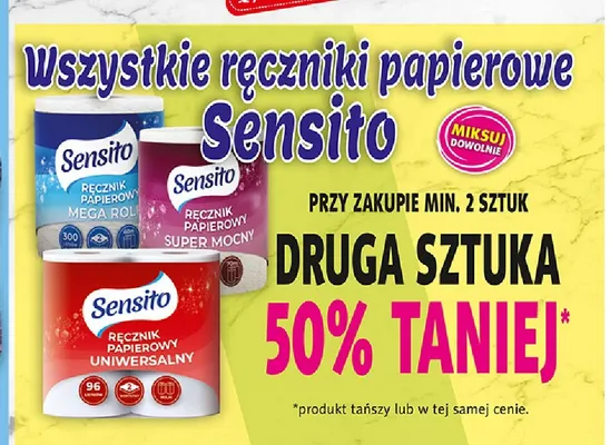 Ręczniki papierowe Sensito promocja w Prim Market