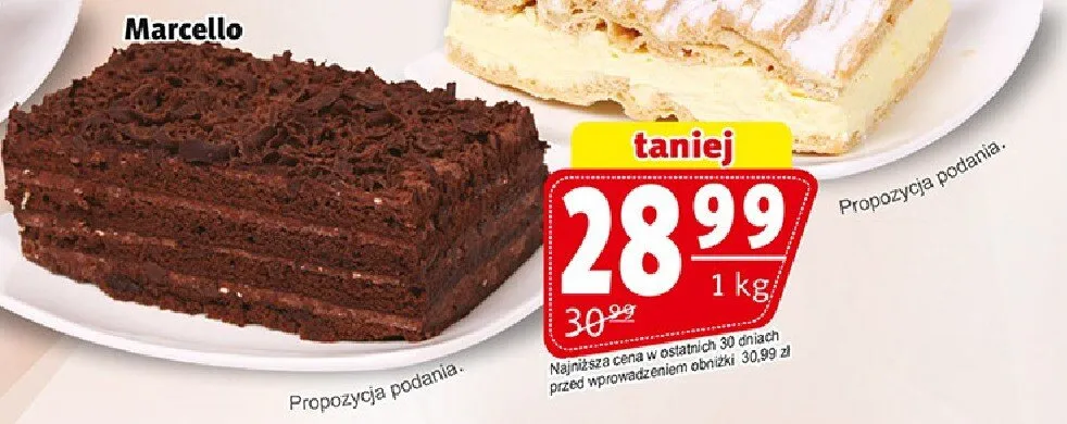 Ciasto Marcello 1kg promocja w Prim Market