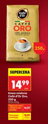 Kawa mielona Oro promocja w Biedronka