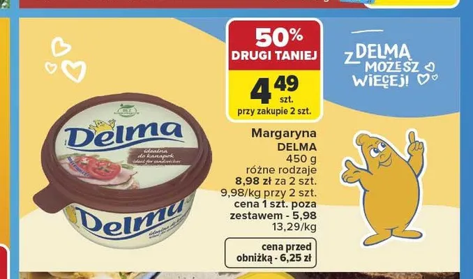 Margaryna Delma promocja w Carrefour