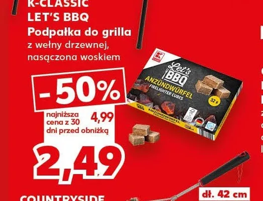 Podpałka do grilla K-Classic Let's BBQ promocja w Kaufland