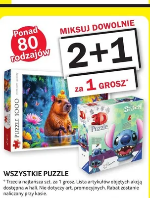 Puzzle 1000 elementów promocja w Selgros