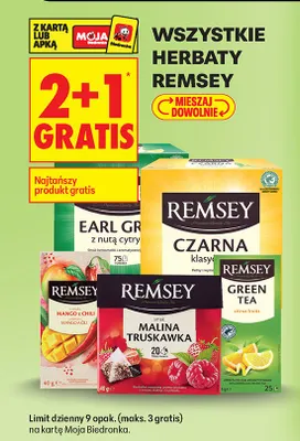 Herbata earl grey z nutą cytyny promocja w Biedronka