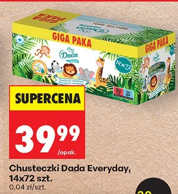 Chusteczki Everyday 14-pak promocja w Biedronka