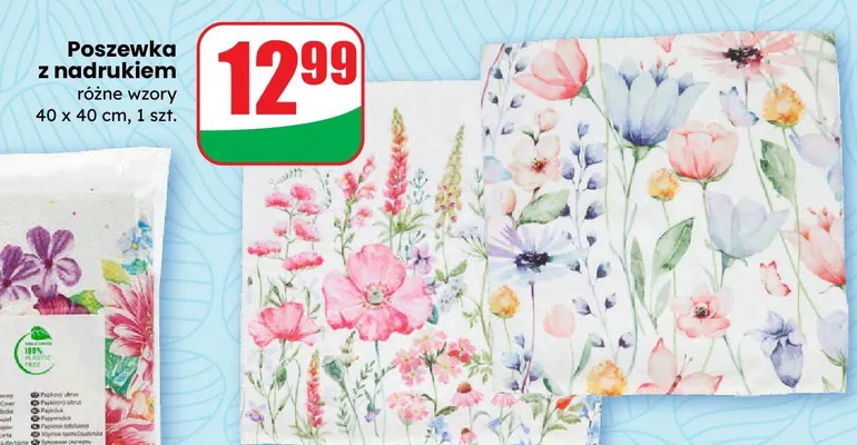 Poszewka z nadrukiem różne wzory promocja w Dino