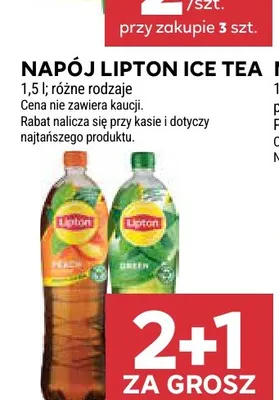 Napój Lipton Ice Tea Peach promocja w Stokrotka