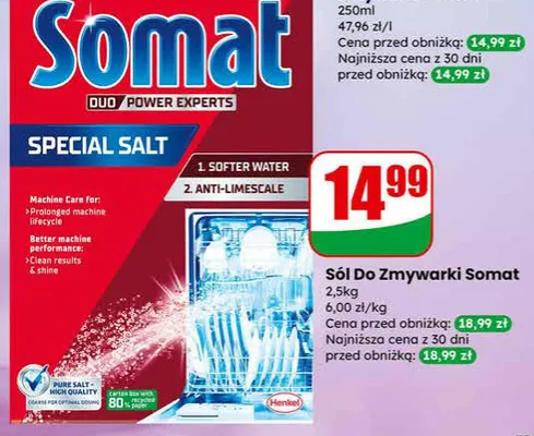 Sól do zmywarki promocja w Dino