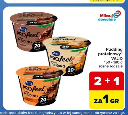 Pudding proteinowy PROfeel karmelowy Valio promocja w Carrefour Express