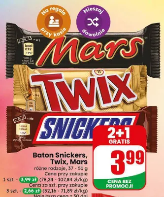 Baton Mars promocja w Dino