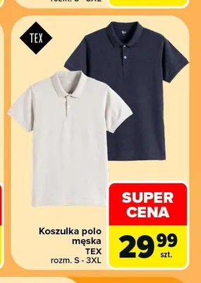 Koszulka polo męska TEX promocja w Carrefour