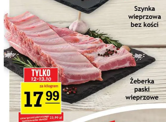 Żeberka wieprzowe paski promocja w Gram Market