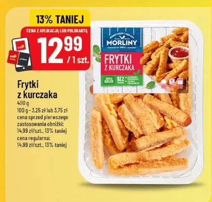 Frytki z kurczaka Morliny promocja w POLOmarket