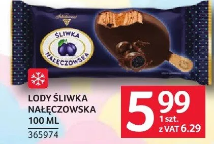 Lody śliwka nałęczowska promocja w Selgros
