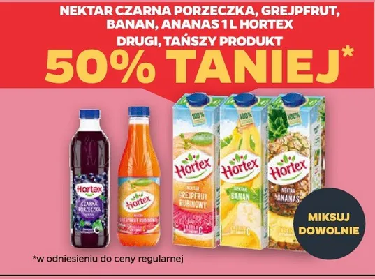 Nektar banan Hortex promocja w Netto