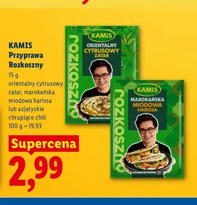 Przyprawa Rozkoszny marokańska miodowa harissa Kamis promocja w Lidl