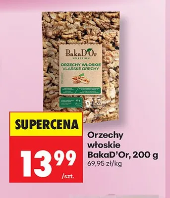 Orzechy włoskie BakaD'Or promocja w Biedronka