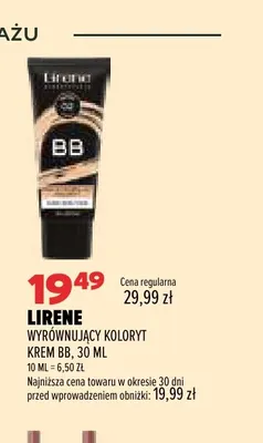 Wyrównujący koloryt krem BB Lirene promocja w Drogerie Natura