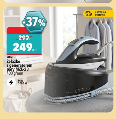 Żelazko z generatorem pary MPM MZE-23 promocja w Biedronka