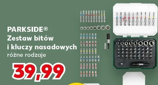 Zestaw bitów i kluczy nasadowych Parkside promocja w Kaufland