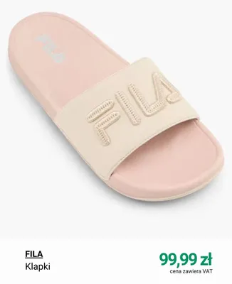 Klapki FILA promocja w Deichmann