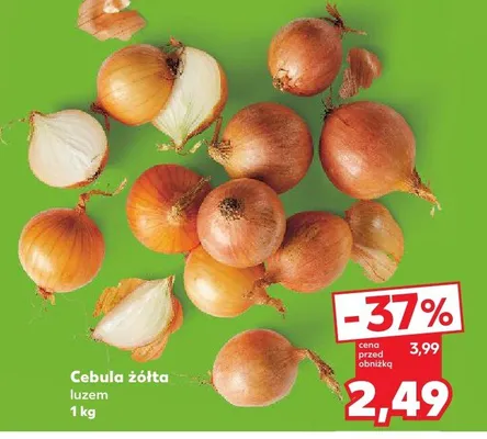 Cebula żółta luzem promocja w Kaufland