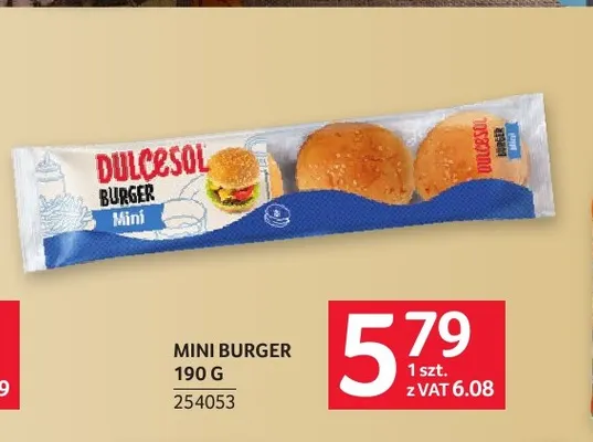 Mini burger Dulcesol promocja w Selgros